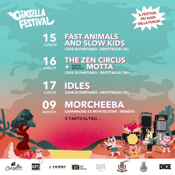 Cinzella: Fask, Zen Circus + Motta, Idles e Morcheeba  & more